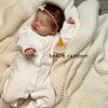 BZDOLL 1PCS 19inch 48cm Newborn Bebe (Cloth Body, Soft Vinyl Limb) Asleep Reborn Baby Doll 3D-paint Skin With Visible Veins Toy for Girl Gift