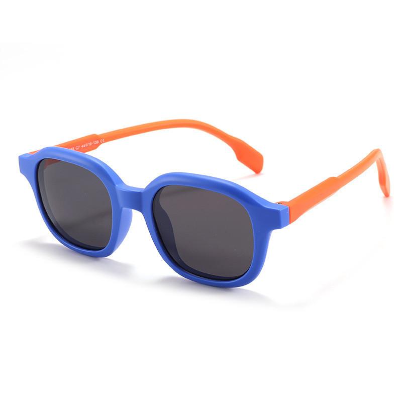 

Stylish 2024 Street Style Tpee Oval Sunglasses For Children Uv400 Protection C11 Grey-green Blue Orange