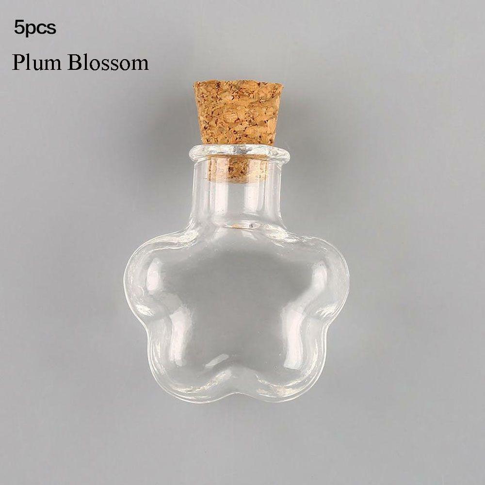

5 шт. Мини-бутылки из стеклянной пробки, пустые баночки для образцов, бутылки желаний, свадебные украшения для дома, подвески, пробковые пробки, флаконы для хранения