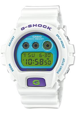 Casio Crazy Colors White G-Shock Watch, 2024, DW-6900RCS-7JF, Men's,