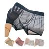 Herren Boxershorts Mittelhoher Bund Elastischer Bund U-Konvex Shorts Slips Einfarbige Schmale Passform Dehnbar Basic Design Unterhosen