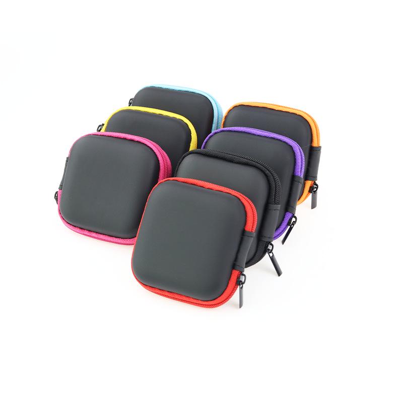 EVA Square Earphone and Data Cable Storage Box with Same-Day Delivery