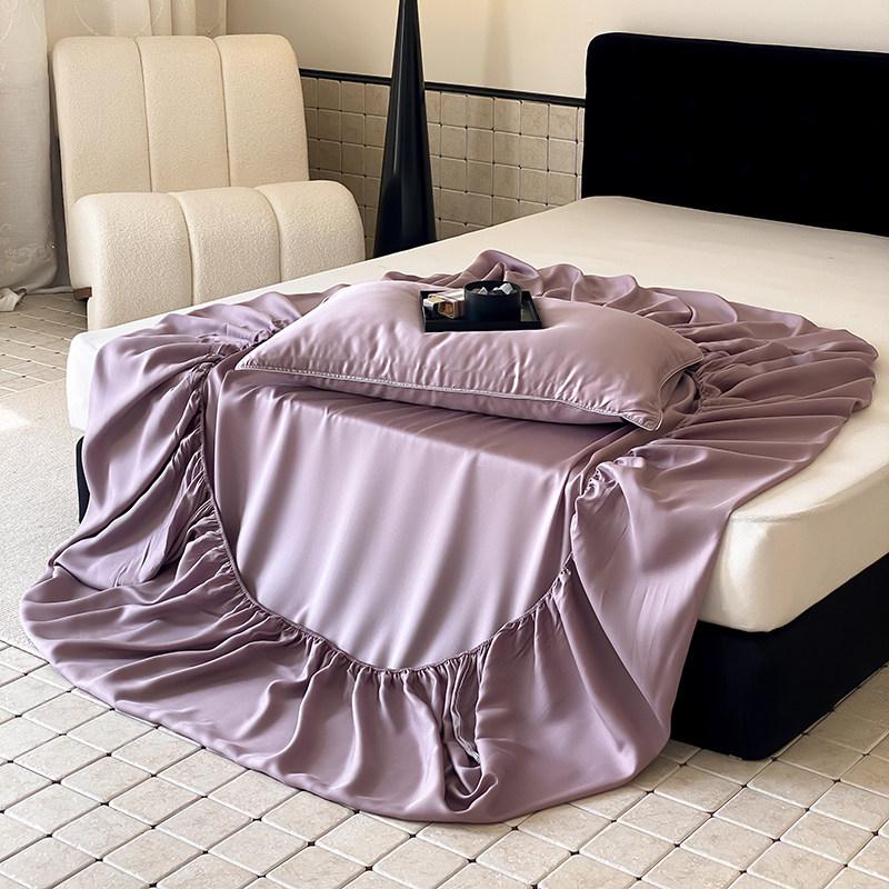Tencel 360° Elastic Band Cooling Bed Cover for 1.5/1.8m Mattress - Silky Summer Comfort