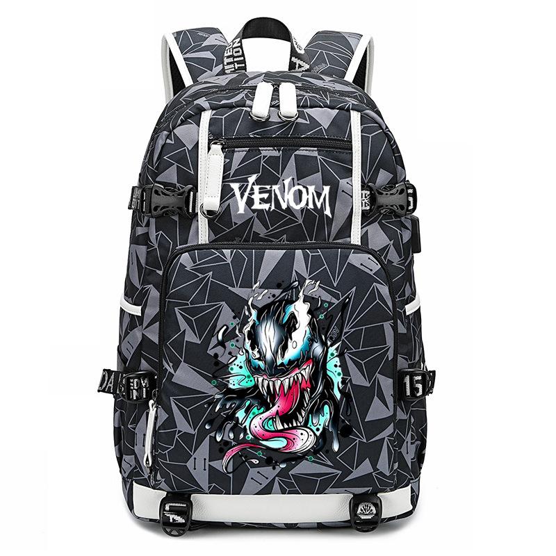 Trendy Schoolbag Printing Design Sense Casual Simple Backpack Lightweight Spine Protection Large Capacity