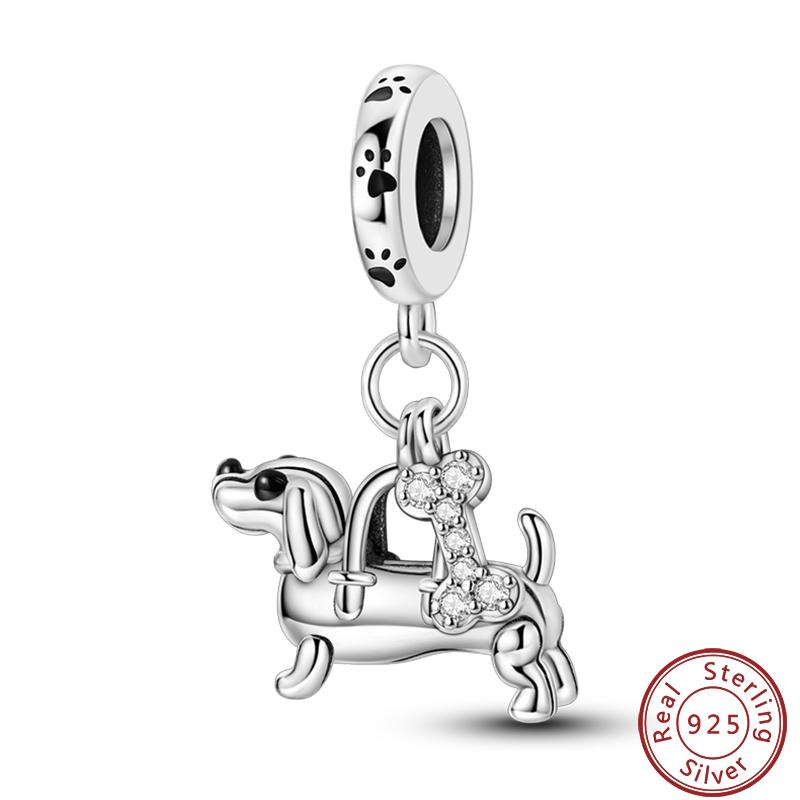 Simple Animal Series Copper Metal Dinosaur Elk Rabbit Trendy Charm Bead Components Bead Components 3mm Do It Yourself High Quality Fine High Quality
