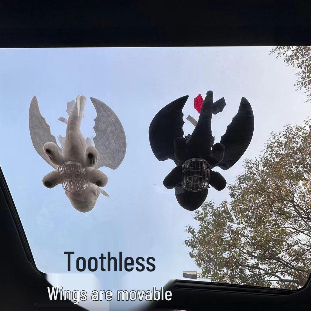 Fliegender Drache Auto Dach Plüschtier Anhänger & Motorradhelm Zubehör