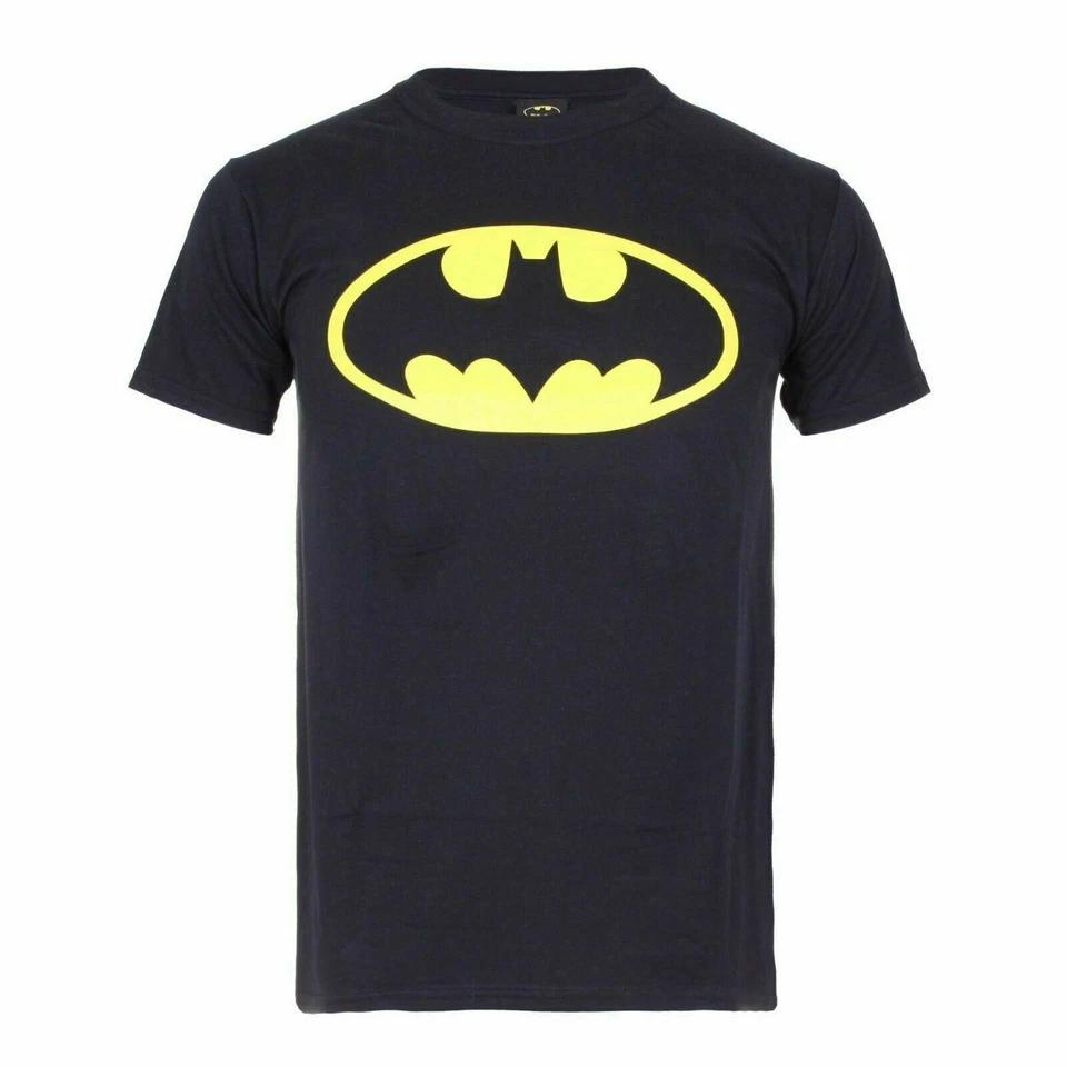Official DC Comics Mens Batman Logo T-shirt Black Sizes S - XXL S