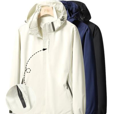 Men's Oversized Loose Outdoor Hiking Windproof and Waterproof Jacket for Women's Assault Suit Coats
