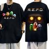 T-shirts Graphiques R.E.P.O. Jeu Populaire Repo Robot Coton Merch T-shirt Femmes Hommes Vêtements Y2k Nouveau Motif Polyvalent T-shirt Manches Courtes