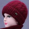 Solid Color Beanie Cap Thickened Winter Cap New Knit Hat  Cold Weather