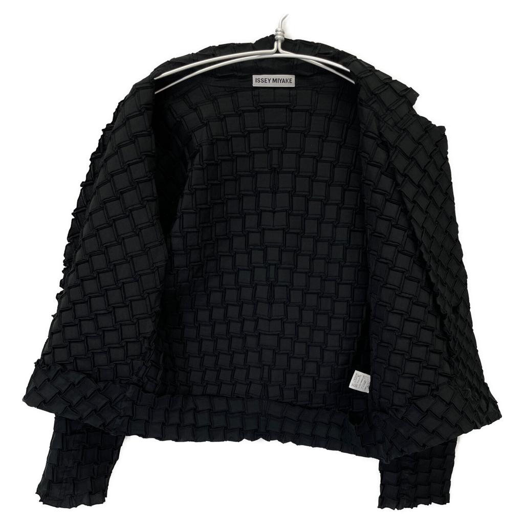 ISSEY MIYAKE Black IM52FD517 Cotton Blend Jacket Jacket 2 blackUsed
