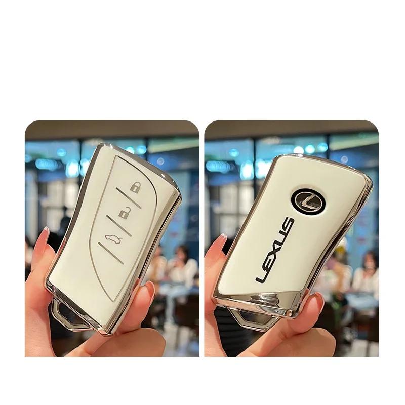 WRSP5 TPU Car Remote Key Case Cover Protection Shell For Lexus NX GS RX IS ES GX LX RC 200 250 350 LS 450H 300H Keychain Accessorises