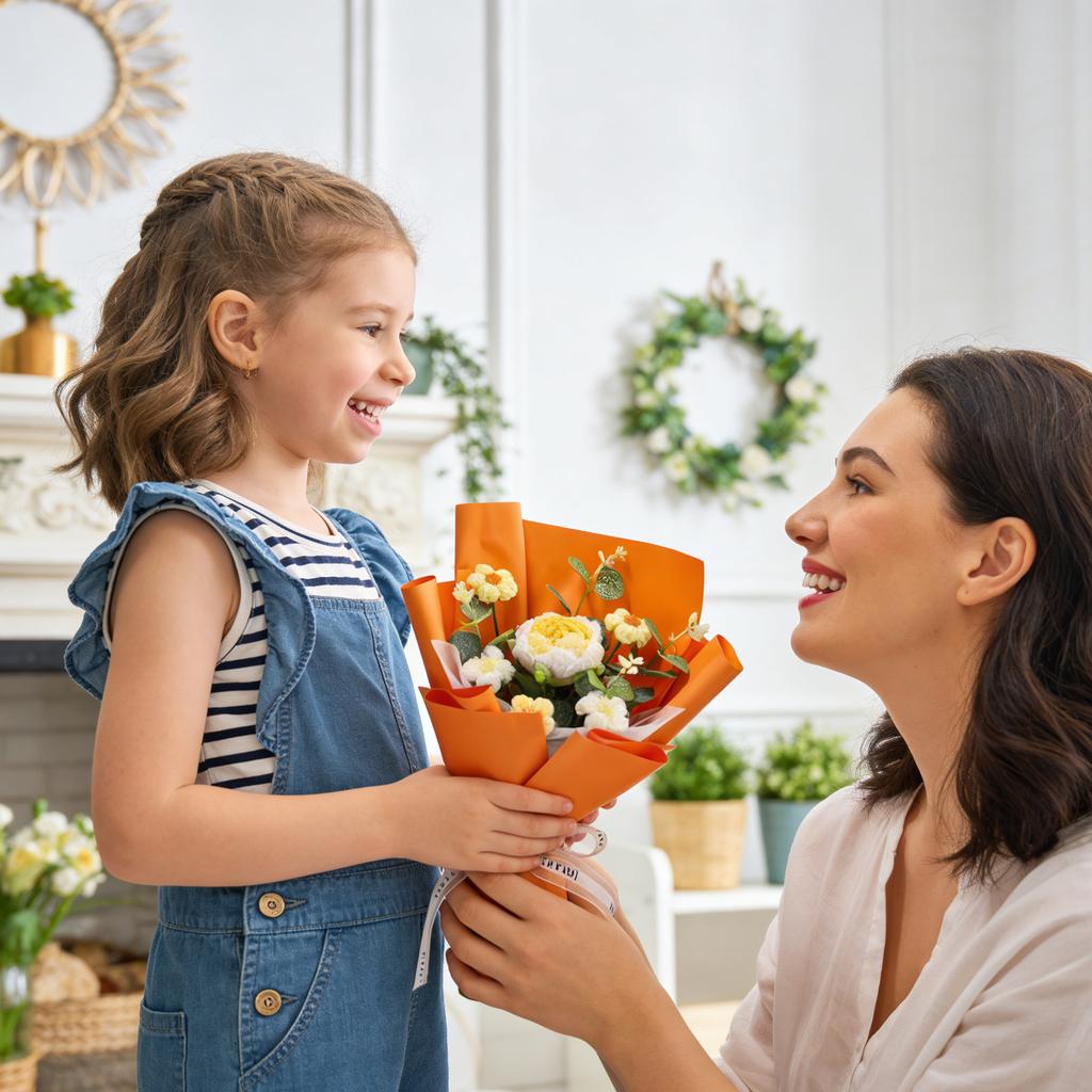 Crochet Flower Bouquet, Hand-woven Rose Crochet Flowers, Suitable For Home Decoration, Birthdays, Mother's Day And Valentine's Day