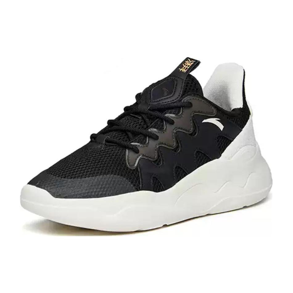 New Anta Life Collection Low Top Casual Shoes Men's Black White 112238870S-3
