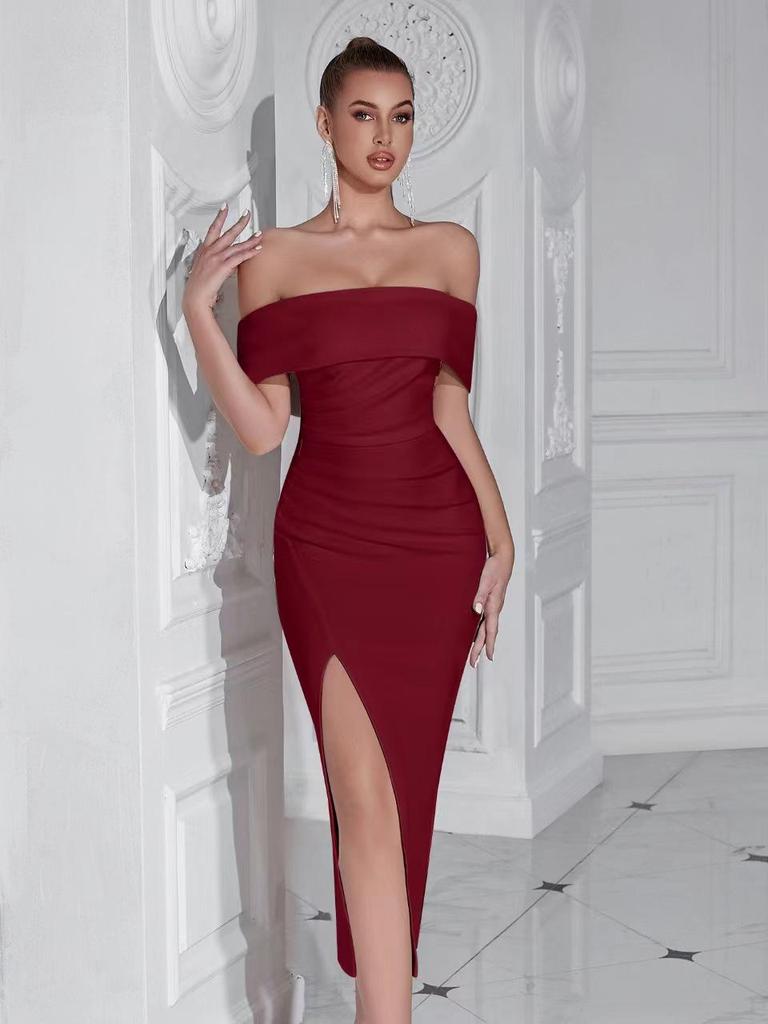 Elegancka Sukienka Imprezowa Jednoramienna dla Kobiet - Dopasowana i Stylowa na Europejskie i Amerykańskie Okazje