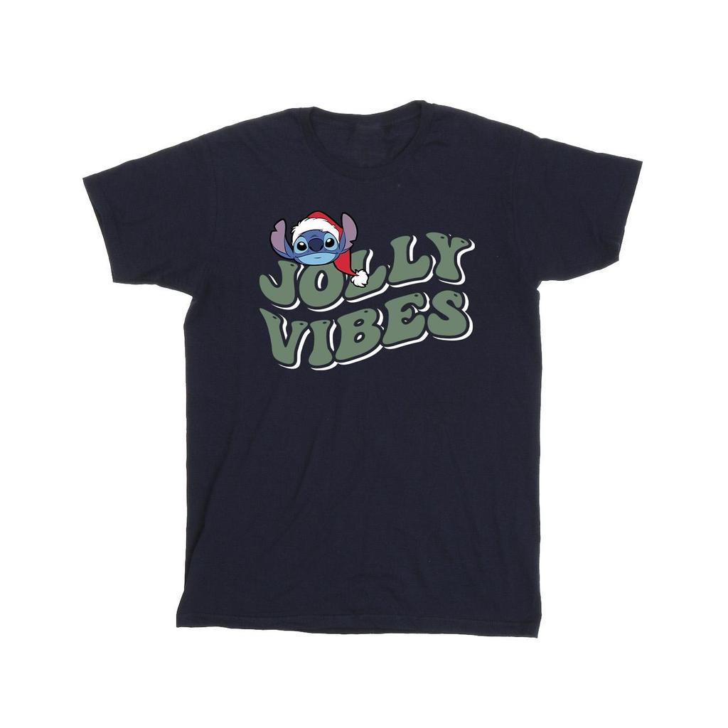Disney Mens Lilo & Stitch Jolly Chilling Vibes T-Shirt