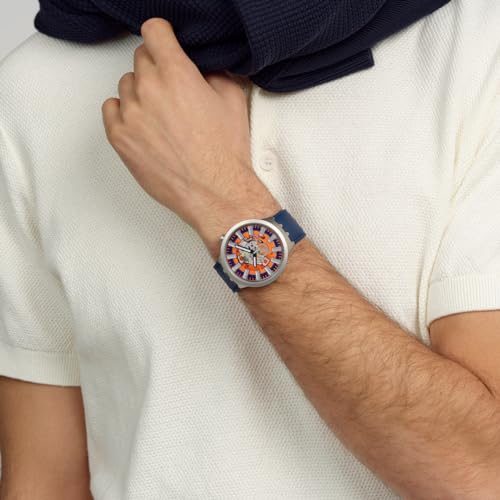 Swatch ORANGE IN THE WORKS SB07S114 Wristwatch, Blue