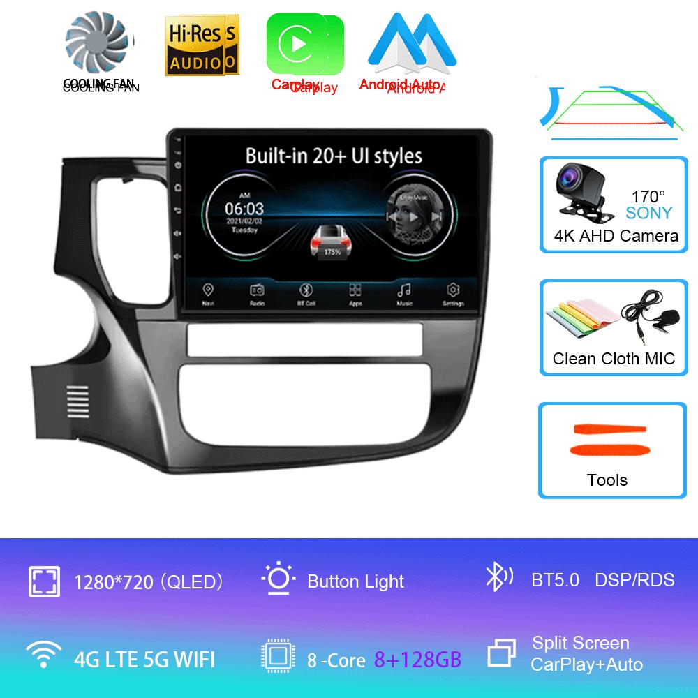 Android14 Carplay Auto Car Radio For Mitsubishi Outlander 3 GF0W GG0W 2012-2018 Multimedia GPS Video Player Stereo 2din Head