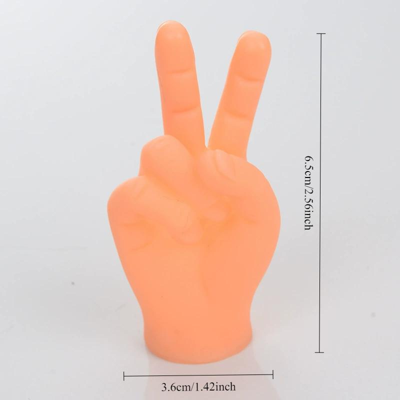 6pcs/set Mini Hands Model Tiny Hands Cat Massage Tool Funny Gloves Finger Gloves Little Finger Cat Toy Pet Interactive Toys