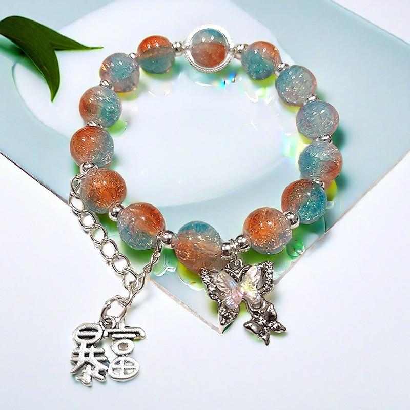 Daisy Popcorn Beaded Bracelet: Elegant Women's Hand Jewelry
