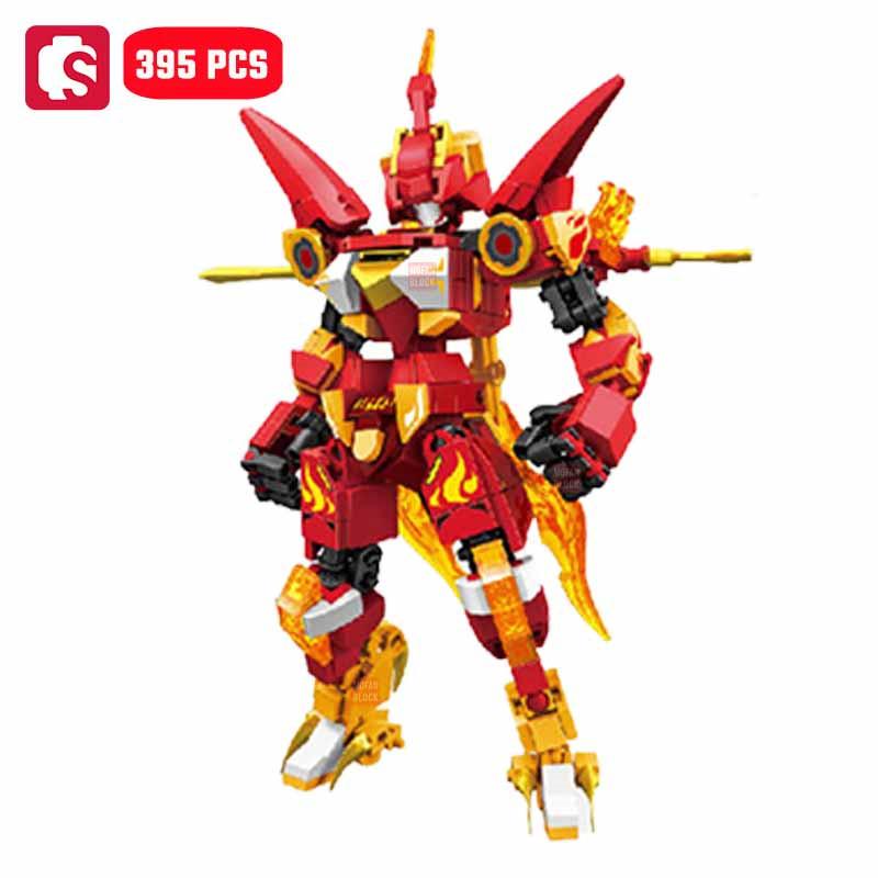 Non-Toxic Sembo Creative Transforming Mech Assemblage Building Blocks Cool Robot Model Bricks Educational Toys Kids Toys For Children Diy Gift