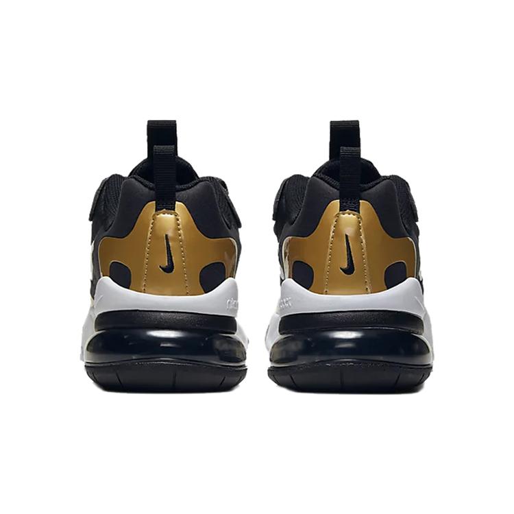 New Nike Air Max 270 React Metallic Gold GS BQ0103-005
