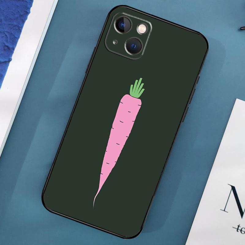 Carrot Vegetable Food Case For iPhone 15 11 12 13 14 Pro Max 12 13 Mini X XS Max XR 7 8 Plus SE 2020 Cover Coque