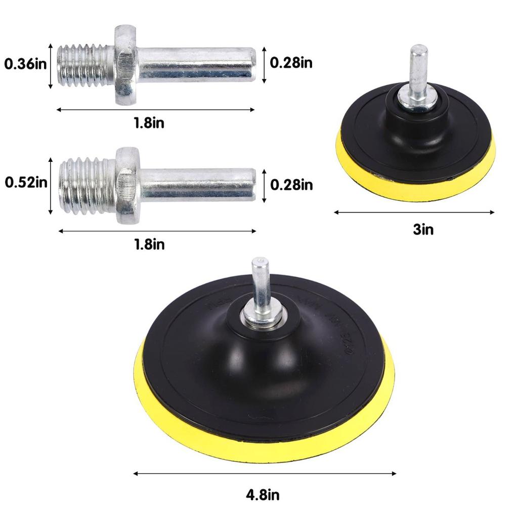 39 Stück Auto Polieren Wachsen Schwamm Flach Wellenschwamm PU Wolle Elektrische Polierscheibe