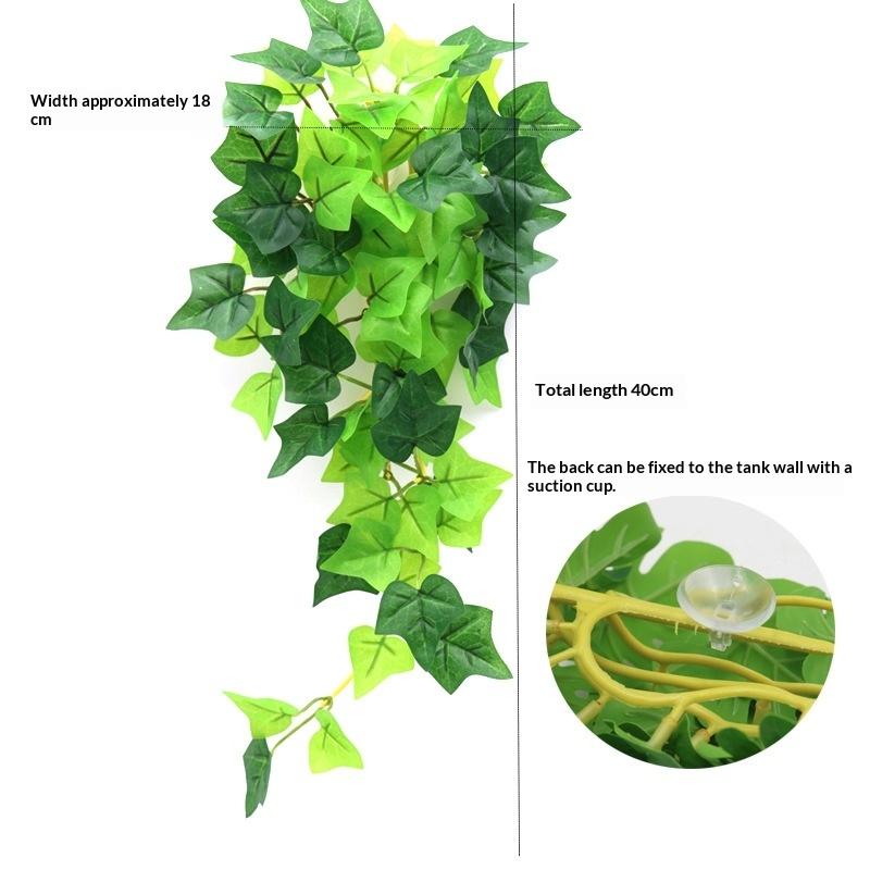 Simulation Fish Tank Landscaping Colorful Rattan Cane Reptile Pet Feeding Box Decoration Fish Tank Aquarium Landscape Decoration