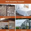 Thicken Transparent Waterproof Tarpaulin Garden Rainproof Clear Poly Tarp Plant Cover Insulation Shed Cloth with Grommets
