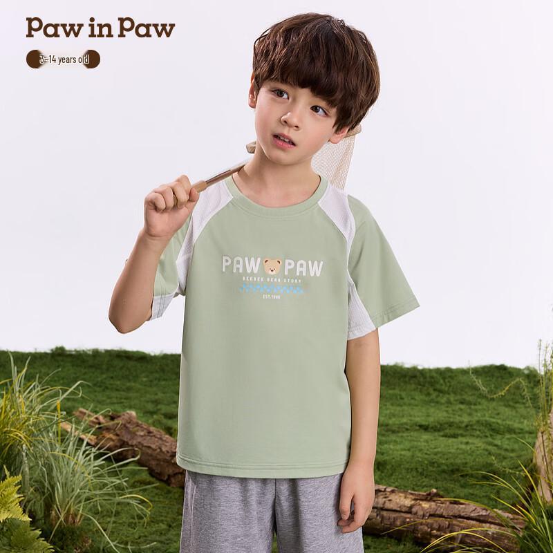 PawinPaw Boys  Cartoon Bear Raglan T-Shirt 130