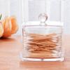 Acrylic Cotton Swabs Storage Holder Box Portable Transparent Makeup Cotton Pad Cosmetic Container Jewelry Organizer Case#ww
