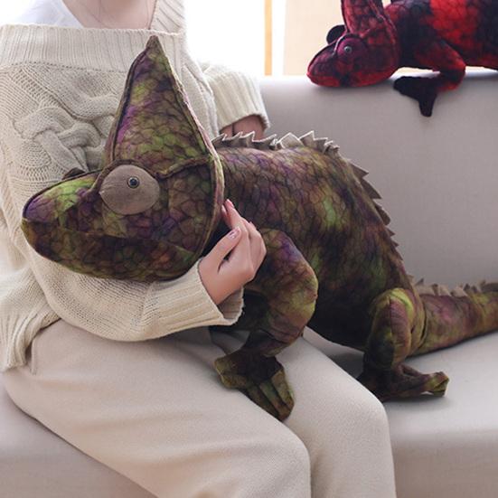 Meticulous Workmanship Decorative Exquisite Simulated Chameleon Stuffed Plush Doll
