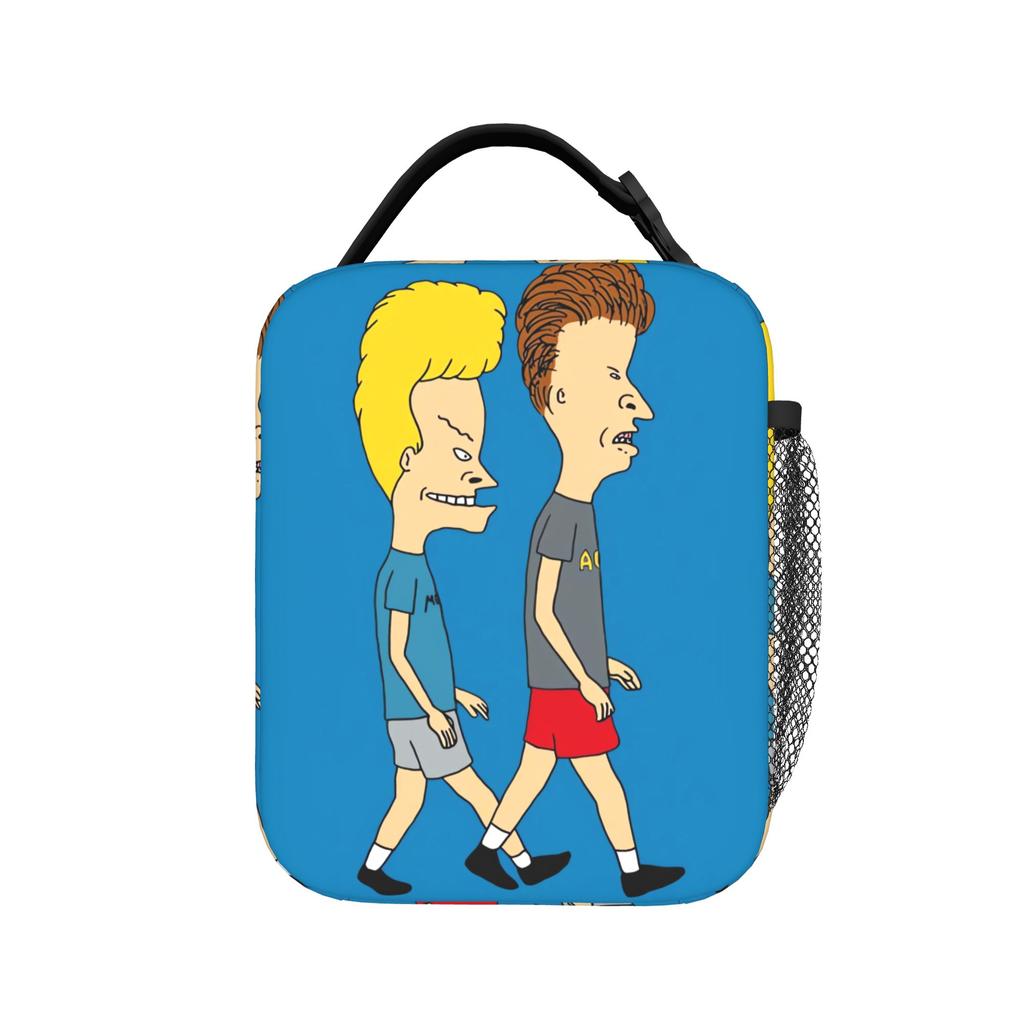 Beavis Butthead Lunch Bag Office Lunch Box For Women Cute Custom Thermal Lunch Bags Waterproof Portable Insulated Cooler Bag