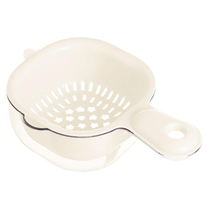 Kitchen Colander Washing Bowl Fruit Drain Basket Fruit Washing Basket Vegetable Washing Tool Kitchen Accessories покинуть белый