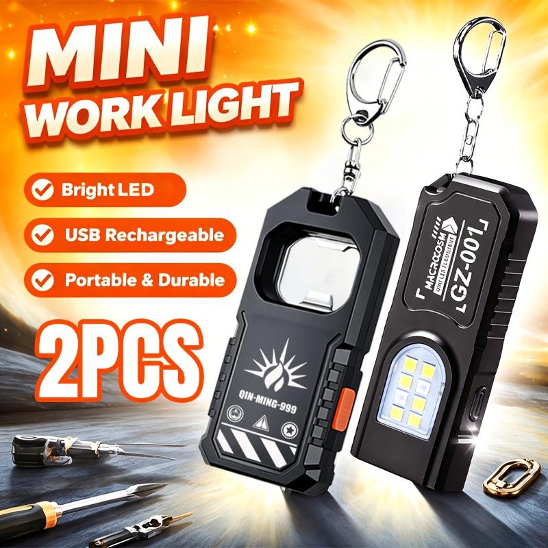 Portable Keychain LED COB Flashlight USB Rechargeable Torch with Pen Clip Powerful Mini Outdoor Working Lantern with Magnetic