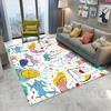 Cartoon Rocket Cosmic Carpet Non-slip Childrens Carpets Living Room Bedroom Alphanumeric Learning Game Carpet Mats Rug Baby Mat