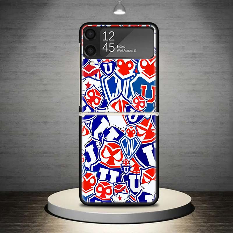De Chile U-University Logo Phone Case For Samsung Galaxy Z Flip 7 6 5 4 3 5G Shockproof Cover Z Flip7 Flip6 ZFlip5 Flip3 Flip4 L