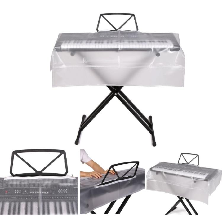 Piano Keyboard Anti Dust Cover, Clear Anti-Dust Cover Key Cover for 61/ 88 Keys