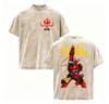 Vintage Washed Anime Tengen Toppa Gurren Lagann Graphic T Shirt Unisexs Oversized Harajuku Fashion Short Sleeve Tshirt Streetwear