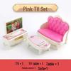 Mini Dollhouse Accessories: Bedroom & Kitchen Play Furniture Set