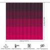 Rideau de douche pour baignoire de luxe Design dégradé rayé Couleurs bordeaux rose vif Pour décoration de salle de bain moderne Imprimé 3D Imperméable Fab