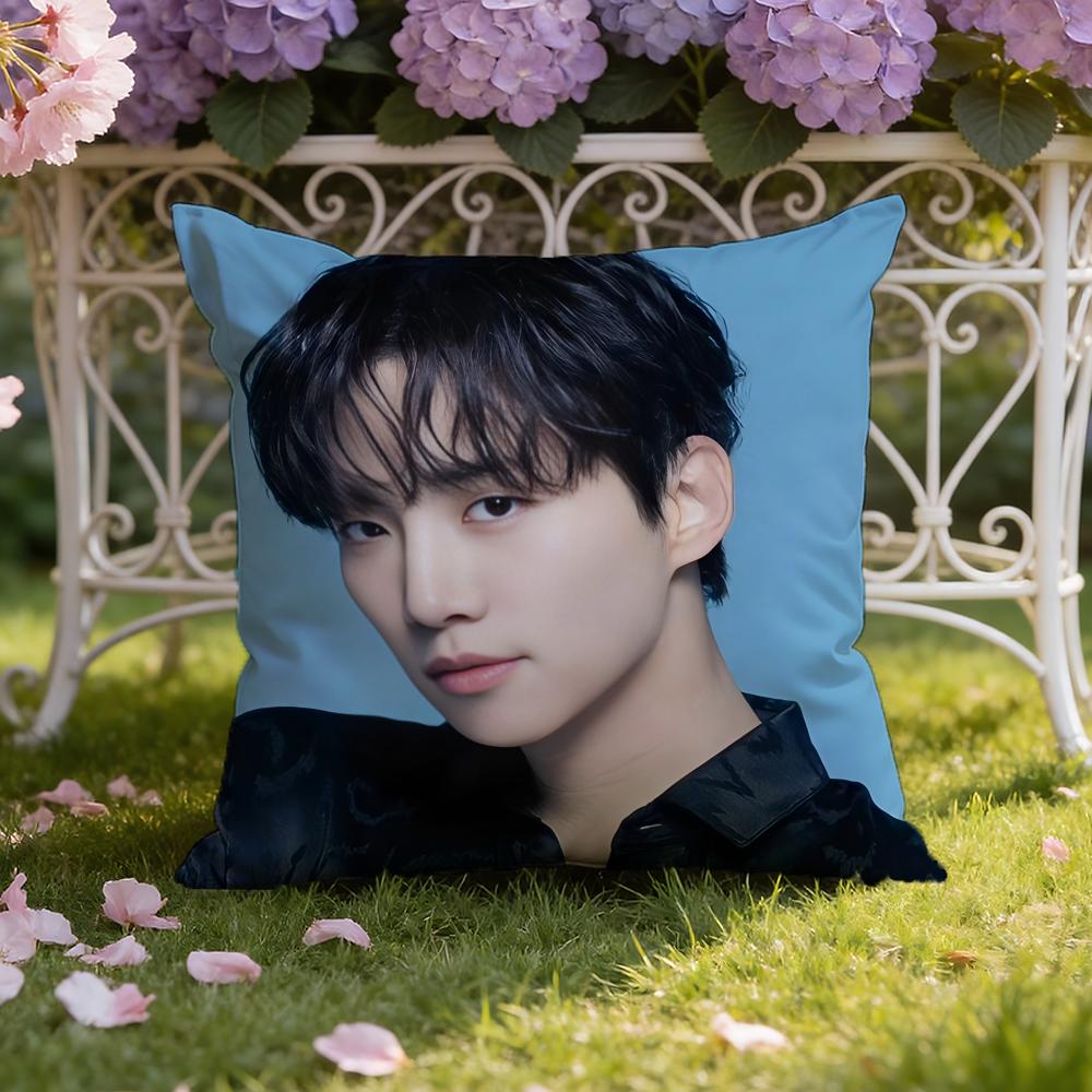 Kpop Lee J-Junho Cushion Cover Home & Car Dual-Scene Pillow Cover: Reversible for Premium Comfort