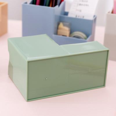 Kunststoff Multi-funktionale Stift Halter Schreibtisch Organizer Box Mädchen Make-Up Pinsel Halter Desktop Regal