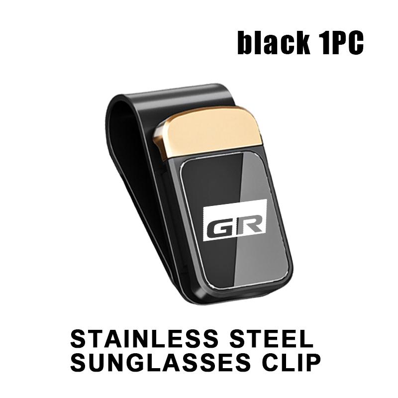 

For Toyota Car LOGO Glasses Holder Storage Emblem Accessories GR Sport Yaris Chr Auris Rav4 Prius Prado Avensis Verso