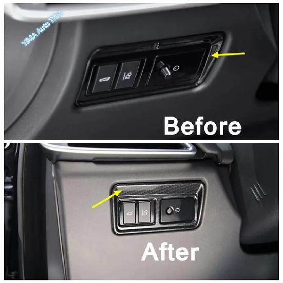 LHD ABS Stickers Head Light Lamp Decoration Frame Cover Trim Fit For Jaguar XF XE 2016 - Interior Accessories