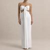 European and American style sexy one-word collar streamer dress popular hollow slim sleeveless night dress