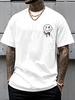 2026 Summer Bestselling Unisexs Pure Cotton Tshirt Street Casual Fashion Soft and Breathable Simple Smile Pattern Print