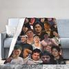 Super Soft BlanketGirls Boys Picnic Hudson Williams Photo Collage Throw Blanket Flannel Bedspread For Living Room Sofa Cover