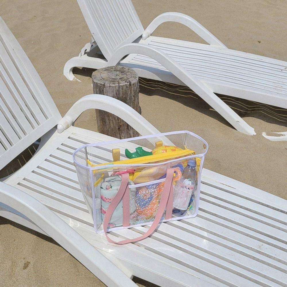 Sports Bag Swimming Fitness Bag Women Handbags PVC Transparent Bag Single Shoulder Bag Storage Bag
